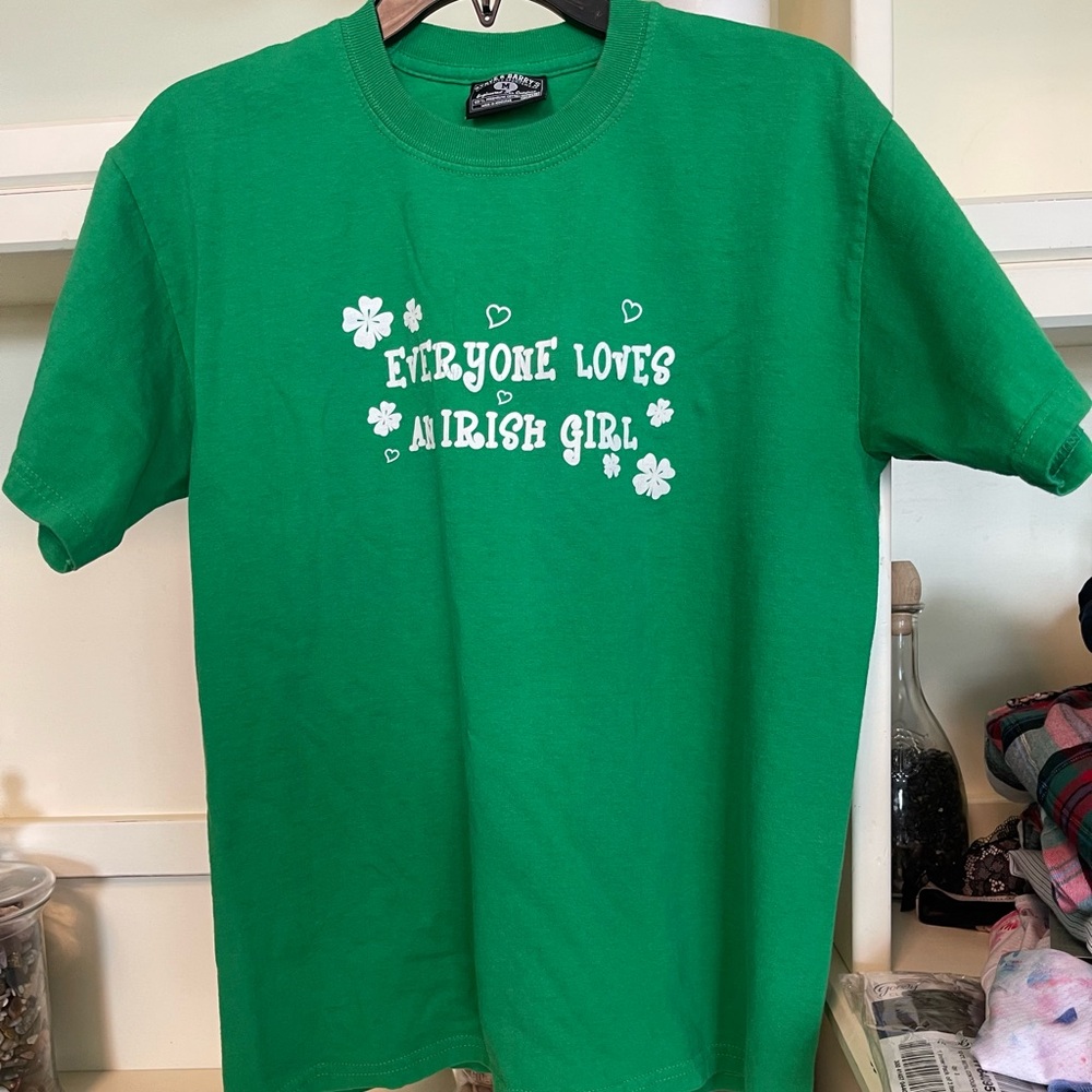 Gildan Green Short Sleeve Tee with Irish Print